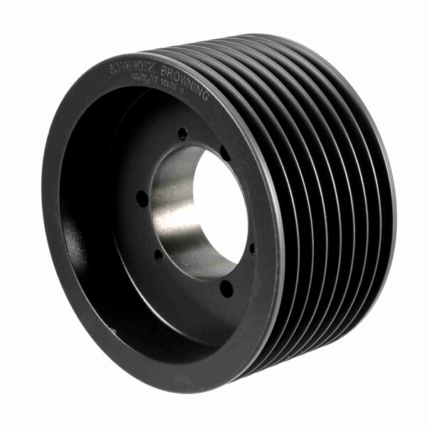 8 Groove Cast Iron Bushed Bore Multiple Sheave, 83V690SK